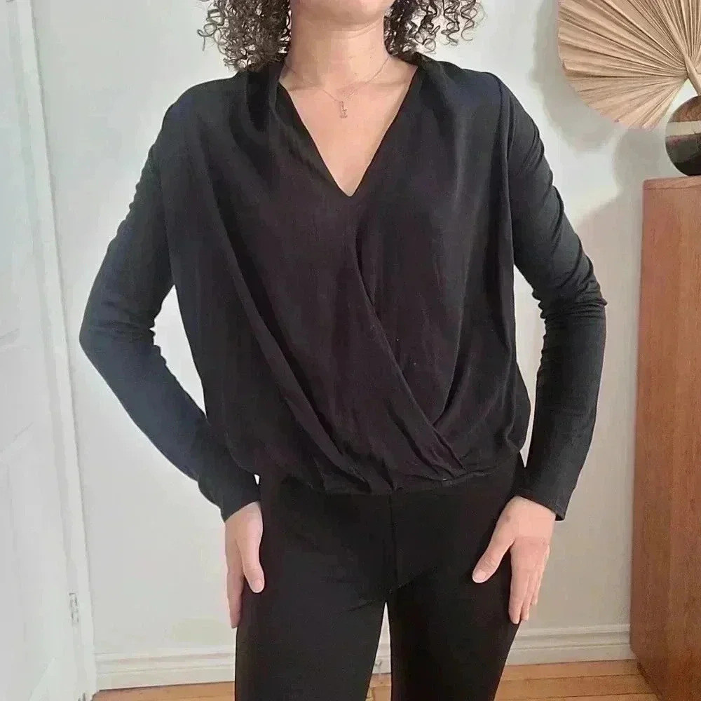 Massimo Dutti Black Blouse